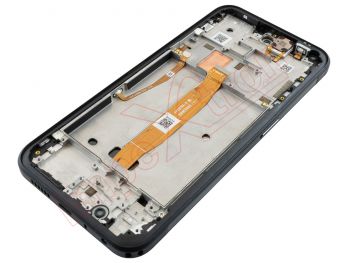 Pantalla completa IPS LCD negra con marco para Nokia XR20, TA-1368, TA-1362